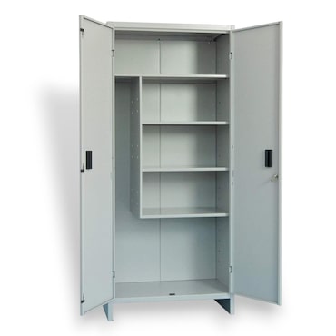 Armadio portascope da interno in metallo con serratura - 100x40xH180 cm