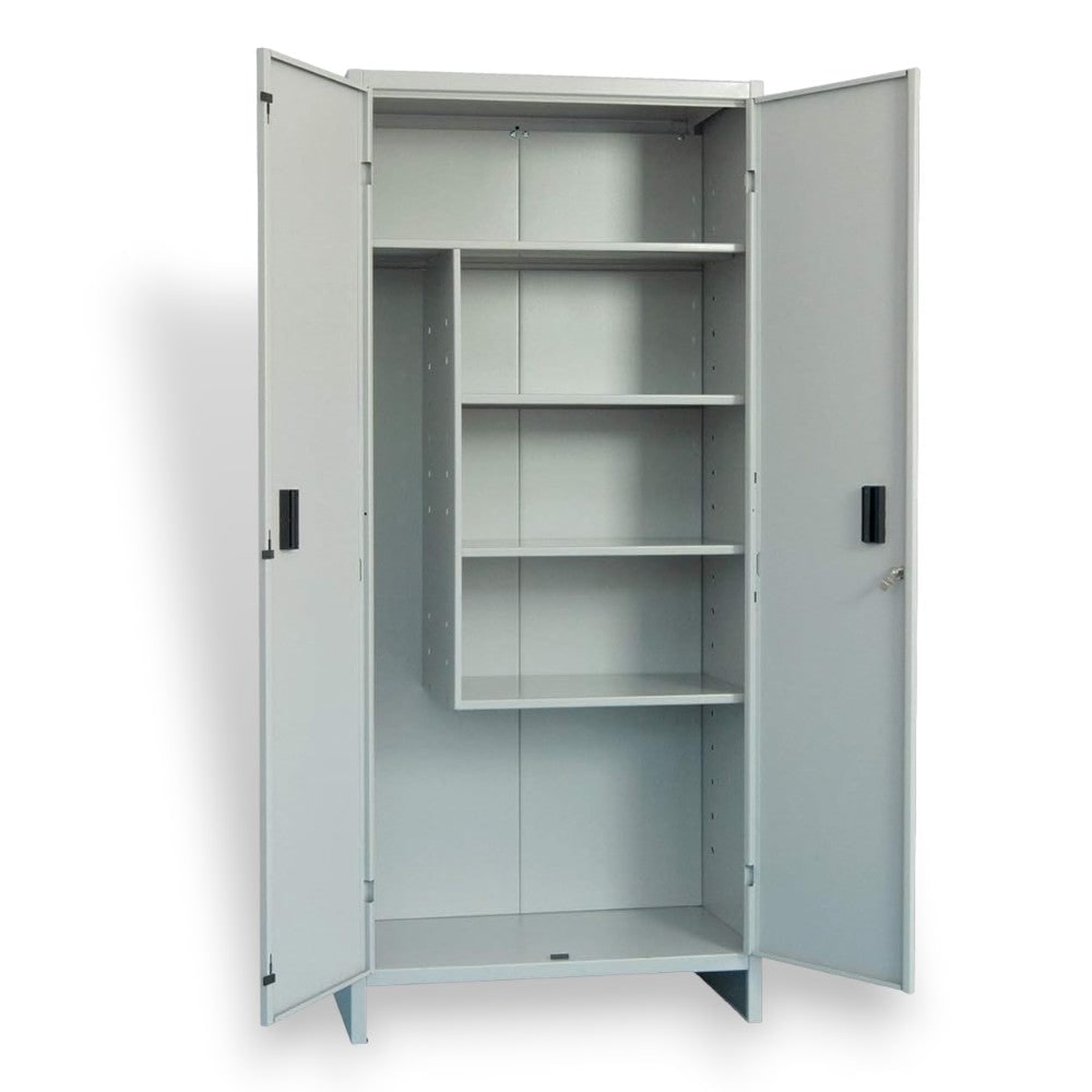 Armadio portascope da interno in metallo con serratura - 100x40xH180 cm
