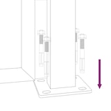 thumbnail of vidaXL Poort 105x180 cm boomontwerp cortenstaal