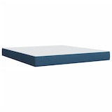 thumbnail of vidaXL Boxspringbett mit Matratze Blau 180x200 cm Stoff