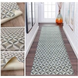 thumbnail of Alfombra Vinilo Hidráulica Tobos 01, de rombos color beige  para pasillo, salón, cocina, dormitorios,140x200
