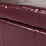 thumbnail of Panca con contenitore Kriens XXL, similpelle, 180x45x45cm certificato MVG ~ rosso