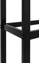 thumbnail of Kaminholzständer Morson schwarz/25x100x150 cm