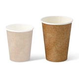 thumbnail of BIOZOYG 50 Stück Kaffee Trinkbecher braun 300ml / 12oz Einwegbecher Pappbecher für Heißgetränke, umweltfreundlich kompostierbare To-Go-Becher
