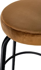 thumbnail of DELUKE® Barhocker KOELN - Coffee, Samt | Barhocker ohne Lehne Barstuhl Tresenhocker Tresenstuhl Kneipenhocker Kneipenstuhl