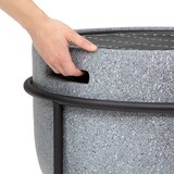 thumbnail of blumfeldt Grail Feuerschale mit Grill MGO & Stahlschale inkl. Funkenschutz Dunkelgrauer Granit