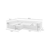 thumbnail of KAWOLA Sofa CARMO Ecksofa Stoff gelb Recamiere links