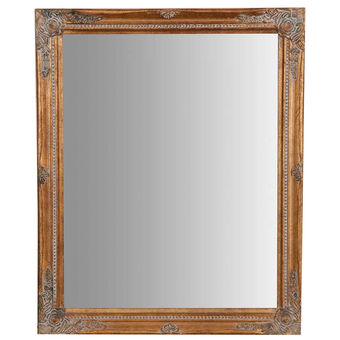 Specchiera da parete verticale orizzontale in legno finitura foglia oro anticata elegante per cucine moderne e rustiche
