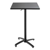 thumbnail of Table haute mange debout en aluminium noir