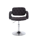 thumbnail of Sedia lounge Dublin in tessuto nero