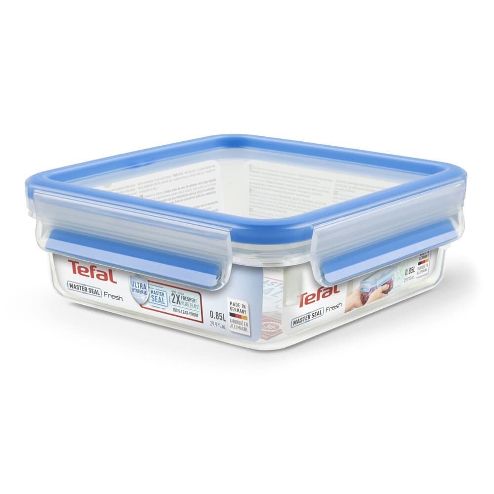 Boite Masterseal fresh 0,85 cm -  850.00 cl Argent / Métallique Carré Acier Inoxydable (inox  Tefal 17.00x17.00 cm