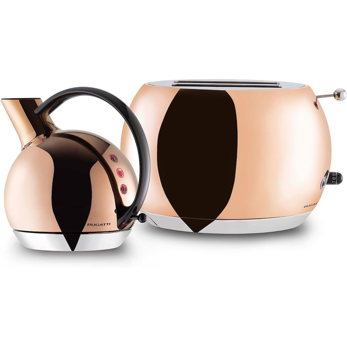 BUGATTI – Romeo Toaster in Roségold – einfarbige Oberfläche – 220–240 Volt