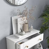 thumbnail of HOMCOM mueble zapatero blanco zapatero estrecho con 2 puertas abatibles y 1 cajón para 8 pares de zapatos para entrada pasillo 60x23,5x98,5 cm
