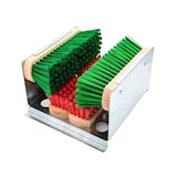 thumbnail of Profi Schuhputzer Schuh und Stiefelputzer Schuhreiniger Besen-Set Schuhabtreter Stiefelreiniger Metall und Holz