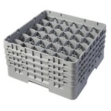 thumbnail of CAMBRO - 36S800-151 - Casiers de lavage 36 comp. 4 alturas - 7,2 cm Ø máx. - Haut max 21,7 cm - 50 x 50 x 26,7 cm - Gris Clair