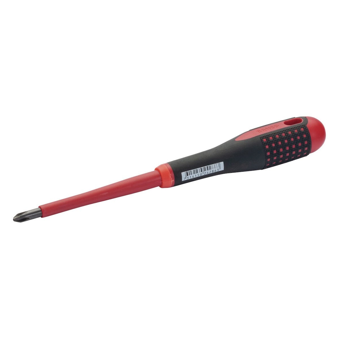 ERGO™ Isolierter Schraubendreher für Phillips-Schrauben mit 3-Komponenten-Griff, VDE-zertifiziert PH1 x 27 mm x 80 mm