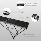 thumbnail of Tapeziertisch Alu Flohmarkttisch 300x60 cm Klapptisch klappbar mit Messskala