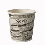 thumbnail of Starpak 50 Snackbecher, Pappe "To Go" rund 470 ml Ø 9,9 cm · 9,9 cm "Newsprint"