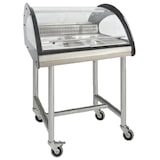 thumbnail of EURAST - Vitrina expositora refrigerada para pescado 2 gn con ruedas - 700x890x1235 mm - 185 W 230/1V - 24F65526