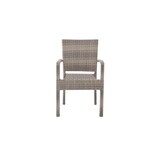 thumbnail of METRO Professional Sedia Barbados, alluminio/rattan PE, 56,5 x 60,5 x 86 cm, impilabile, grigio pietra