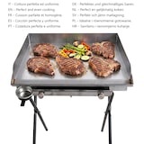 thumbnail of Yelloo - Griglia mod. INOXLINE 620 con piastra 60x45 cm liscia inox, BBQ a Gas adatto per grigliare per 4-8 persone