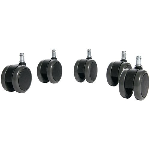 TOPSTAR Bürostuhlrollen 6990-7 für Harte Böden Schwarz 5 Stück