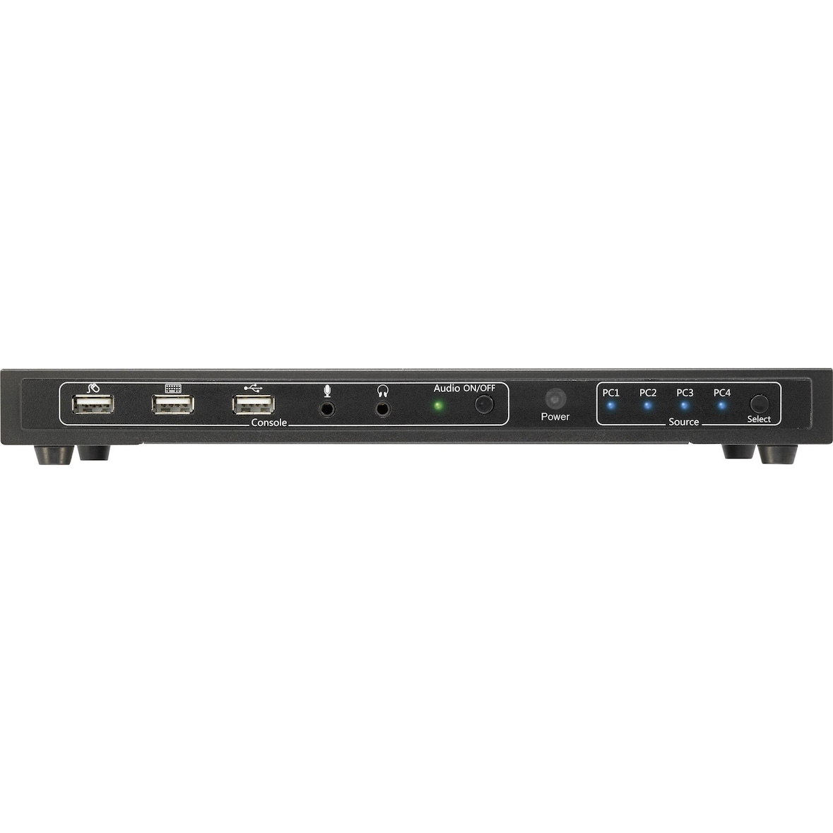 SpeaKa Professional 4 Port KVM-Umschalter HDMI USB 1920 x 1080 Pixel, 3840 x 2160 Pixel SP-4000672