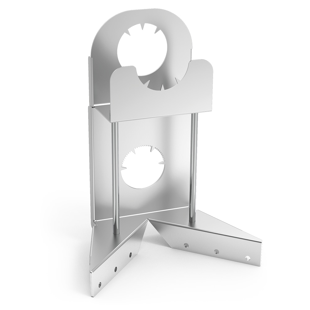 Suporte de presunto para fixar num corte de madeira