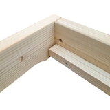 thumbnail of Extra niedriges Doppelbett 180x200 platzsparendes Loftbett Fichte Tanne geölt V-60.47-18 Rollrost und Matratze inkl.