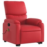 thumbnail of vidaXL Massagesessel mit Aufstehhilfe Rot Kunstleder