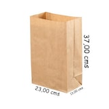 thumbnail of VASOMADRID S.L., Bolsa papel kraft, 23+13x37 cm, Caja de 500 uds, fondo amer, ref. ds301813k