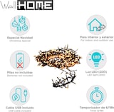 thumbnail of WellHome - Lichterkette mit 200 warmweißen LEDs mit 8 Funktionen und Timer