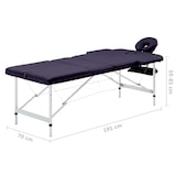 thumbnail of Helloshop26 - Klappbare 3-teilige Massageliege Edelstahl lila 02_0001828