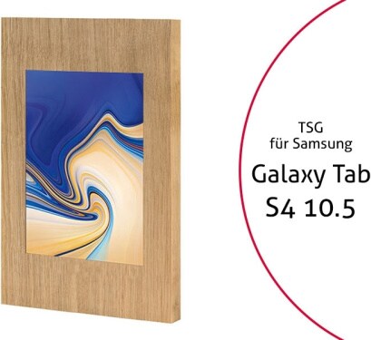 TabLines TSG056O Tablet Schutzgehäuse für Samsung Tab S4 10.5, Holz Eiche