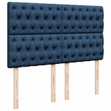 thumbnail of vidaXL Boxspringbett mit Matratze Blau 160x200 cm Stoff