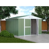thumbnail of Box lamiera giardino casetta attrezzi in Acciaio Zincato 327x307cm x h2.15m - 145KG - 10,04mq - VERDE