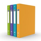 thumbnail of OXFORD Classeur Memphis A4 Dos 40mm 4 Anneaux Ronds Couverture Polypro Coloris Assortis