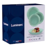 thumbnail of Luminarc Pampille Turkoois 18-Delig Glazen Servies 6 Personen