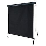thumbnail of Toldo vertical HWC-F42, toldo vertical protección de la intimidad estor enrollable exterior, tejido protección UV 50 ~ 250x140cm, negro