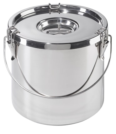 METRO PROFESSIONAL Recipiente para alimentos Thermos, aço inoxidável 18/10, Ø 30 cm, 20 L, com tampa