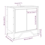thumbnail of vidaXL Waschbeckenunterschrank Sonoma-Eiche 60x35x60 cm Holzwerkstoff