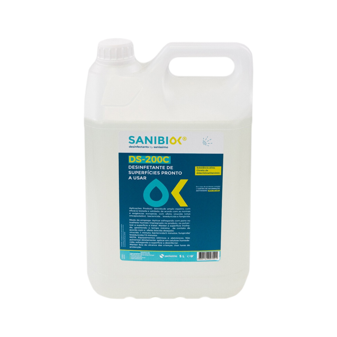 SANIBIOK DS-200C - Desinfetante superficies - 5L