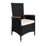 thumbnail of Casaria Poly Rattan Sitzgruppe 8+1 Hochlehner Schwarz