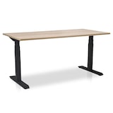 thumbnail of Zit-sta bureau elektrisch verstelbaar - MRC PRO NEN-EN 527 | 140 x 80 cm | frame zwart – blad midden eiken