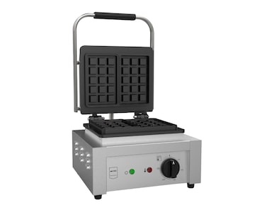 METRO PROFESSIONAL Máquina de waffles GWMB1000, Bruxelas 3 x 5, aço inoxidável, 36.5 x 33 x 23.4 cm, 2200 W, prateado