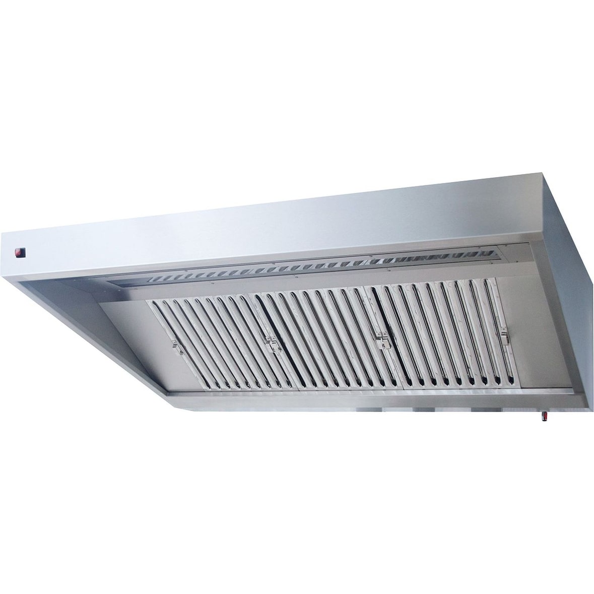 KBS Wandhaube Trapezform 2000x700x450 mm Flammschutzfilter Typ F1 Edelstahl