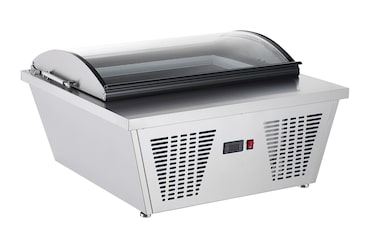 METRO PROFESSIONAL Vitrina de congelación de sobremesa para helados GIV1087C, 86.7 x 73.5 x 44.6 cm, 20 L, plata