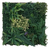 thumbnail of Pflanzenwandbild HWC-O93, Wanddeko künstliche Wandbegrünung Grünpflanzen Kunstpflanzen Bild In-/Outdoor 50x50cm