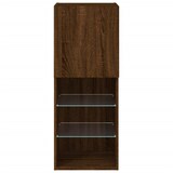 thumbnail of vidaXL TV-Schrank mit LED-Leuchten Braun Eichen-Optik 40,5x30x102 cm