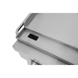 thumbnail of METRO PROFESSIONAL Barbecue a gas con 6 bruciatori e plancha, 111 × 50 cm, telo di copertura, con ruote, acciaio inox, argento